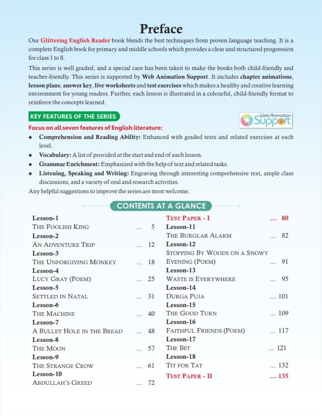 Glittering English Reader6 Children Choice  Animation Support